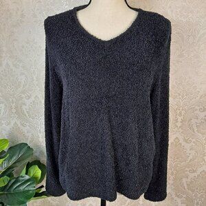 Norton McNaughton Size Medium Black Sparkle Sweater Long Sleeve EUC